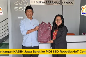 Kunjungan KADIN Jawa Barat ke PIDI SSD RoboticsIoT Center