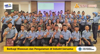 Berbagi wawasan dan pengalaman di industri bersama SMK Negeri 1 Kabupaten Tangerang